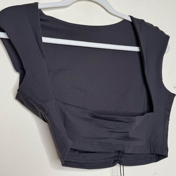 Susana Monaco Open Back Top in Black NWT Size Medium - Picture 3 of 8